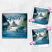 Yacht Party Flyer, Summer Party Flyer, Summer Beach Party Flyer, Dj Party Invitation, Summer Break Flyer, Summer Event Flyer, Canva Editable