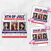 4th of July Flyer, 4th of July Flash Sale Flyer, Independence Day Flyer, DIY Flyer Template, Social Media Post, Canva Flyer,Instant Download