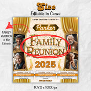 Family Reunion Flyer, Family Reunion Announcement Flyer, Editable Family Gathering Flyer, Family Tree Reunion Invite, Family Weekend Flyer.