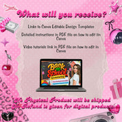 Back To School Flyer Giveaway Flyer, Back to school Supplies flyer, DIY canva template, Back 2 School Flyer, Giveaway Special Flyer Canva