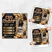 Ceo Birthday Flyer, Birthday Flyer, Celebration Flyer Birthday Sale Flyer Hair Flyer Beauty Boutique Flyer Lash Flyer Premade Business Flyer