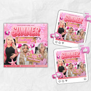 Summer Booking Flyer, Summer Hair,Lash,Nails,Makeup Flyer, Hello Summer, Summer Special Flyer, Appointment Flyer, Beauty FlyerCanva Editable