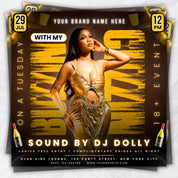 Buzzin with My Cuzzin on a Tuesday Party Flyer, Nightclub Flyer, Ladies Night Flyer, Club Event Flyer, Event Flyer Template, Canva Template