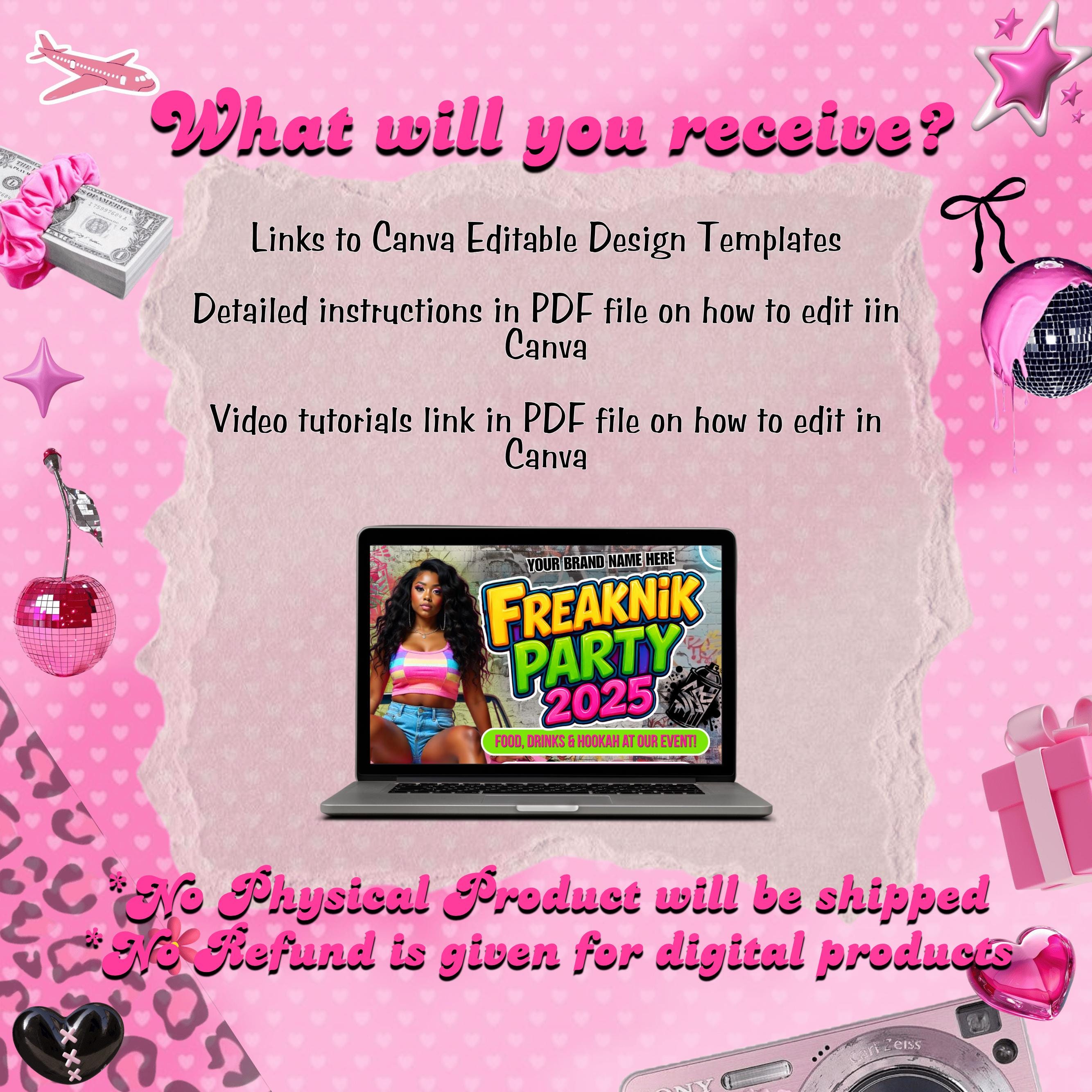 Freaknik Party Flyer, Block Party Flyer, Pool Mansion Party, Summer Party Flyer, Beach Party Flyer, Splash Alt, Canva Editable Template