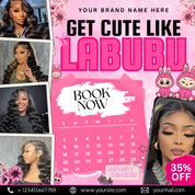 Salon Booking Flyer, Appointments Available Flyer, Summer Bookings, Book Now Flyer, Hair,Lash,Nails,Makeup,Wig Install Flyer, Canva Editable
