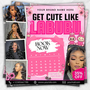 Salon Booking Flyer, Appointments Available Flyer, Summer Bookings, Book Now Flyer, Hair,Lash,Nails,Makeup,Wig Install Flyer, Canva Editable