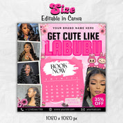 Salon Booking Flyer, Appointments Available Flyer, Summer Bookings, Book Now Flyer, Hair,Lash,Nails,Makeup,Wig Install Flyer, Canva Editable