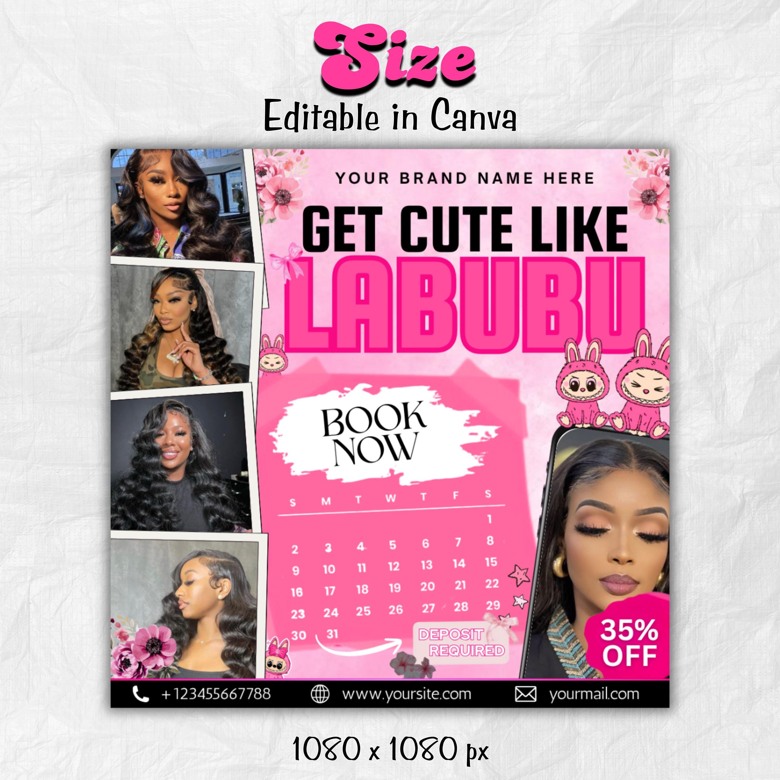 Salon Booking Flyer, Appointments Available Flyer, Summer Bookings, Book Now Flyer, Hair,Lash,Nails,Makeup,Wig Install Flyer, Canva Editable