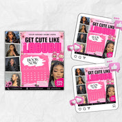 Salon Booking Flyer, Appointments Available Flyer, Summer Bookings, Book Now Flyer, Hair,Lash,Nails,Makeup,Wig Install Flyer, Canva Editable