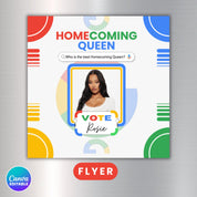 Vote Homecoming Queen Campaign Bundle, Google Theme Homecoming Class campaign,Homecoming Chip Bag,Candy Card Lollipop Tag,Hoco Campaign Idea