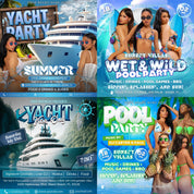 All-in-One Mega Flyers Bundle, Editable Whole Shop Templates, Canva Appointment Available Flyer, DJ Night CLub Party Flyer, Birthday Flyers