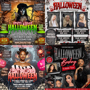 Seasonal Flyers Bundle, Editable Monthly Canva Templates for Booking Events, Parties & Business Promotions, DIY Hello New Month Flyers