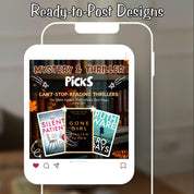 Autumn Bookstagram Carousel Template and Booktok Instagram Posts,Cozy Aesthetic Post for Book Lovers,Authors & Bloggers Social Media Content