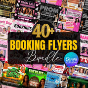 All In One Booking Flyer Bundle, Monthly Booking Flyers, Hair,Lash,Nails,Makeup,Braids Flyer, Canva Editable Appointment Available Flyer