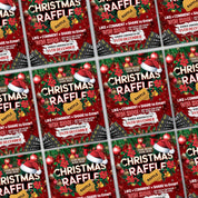Christmas Raffle Flyer, Christmas Flyer, DIY Flyer Design Template, Giveaway Flyer, Social Media Flyer, Premade Business Flyer