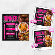 Dinner Sale Flyer, Sunday deal Special Flyer Restaurant Food menu business flyer, Editable Flyer Canva Template, Dinner special Flyer