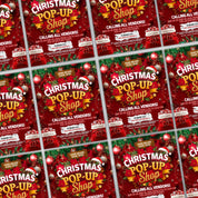 Christmas Sip And Shop Flyer, Christmas Pop Up Flyer, DIY Flyer Canva Template, Sip And Shop Flyer,Christmas Sale Flyer,Pop Up Shop Flyer