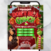 Christmas Booking Flyer, December Booking Flyer Winter Special, Christmas Appointments, Holiday Sale For Hair,Lash,Makeup,Nails, Wig,Braids