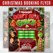 Christmas Booking Flyer, December Booking Flyer Winter Special, Christmas Appointments, Holiday Sale For Hair,Lash,Makeup,Nails, Wig,Braids
