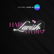 Customizable Hair Logo Designs for Beauty Salons, Nail Techs, and Hairstylists - Elevate Your Brand Today!