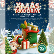 Christmas Food Drive Flyer Canva Template, Holiday Food Drive Template, Church School Food Drive Flyer, Editable Christmas Festival Flyer