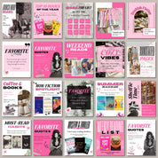 Pink Bookstagram Canva Template,Bookstagram Book Review Template,Author Bookstagram Romance Template,Canva Template Social Media Bookstagram