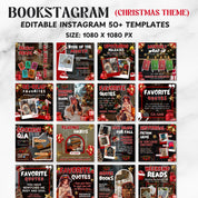 Bookstagram Template Instagram for Canva, Bookish Social Media Kit, Book Lover Social Media Post, Bookish Insta Reels ,Authors, Bloggers