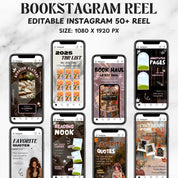 Bookstagram Template Instagram for Canva, Bookish Social Media Kit, Book Lover Social Media Post, Bookish Insta Reels ,Authors, Bloggers