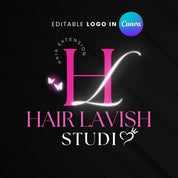 Customizable Hair Logo Designs for Beauty Salons, Nail Techs, and Hairstylists - Elevate Your Brand Today!
