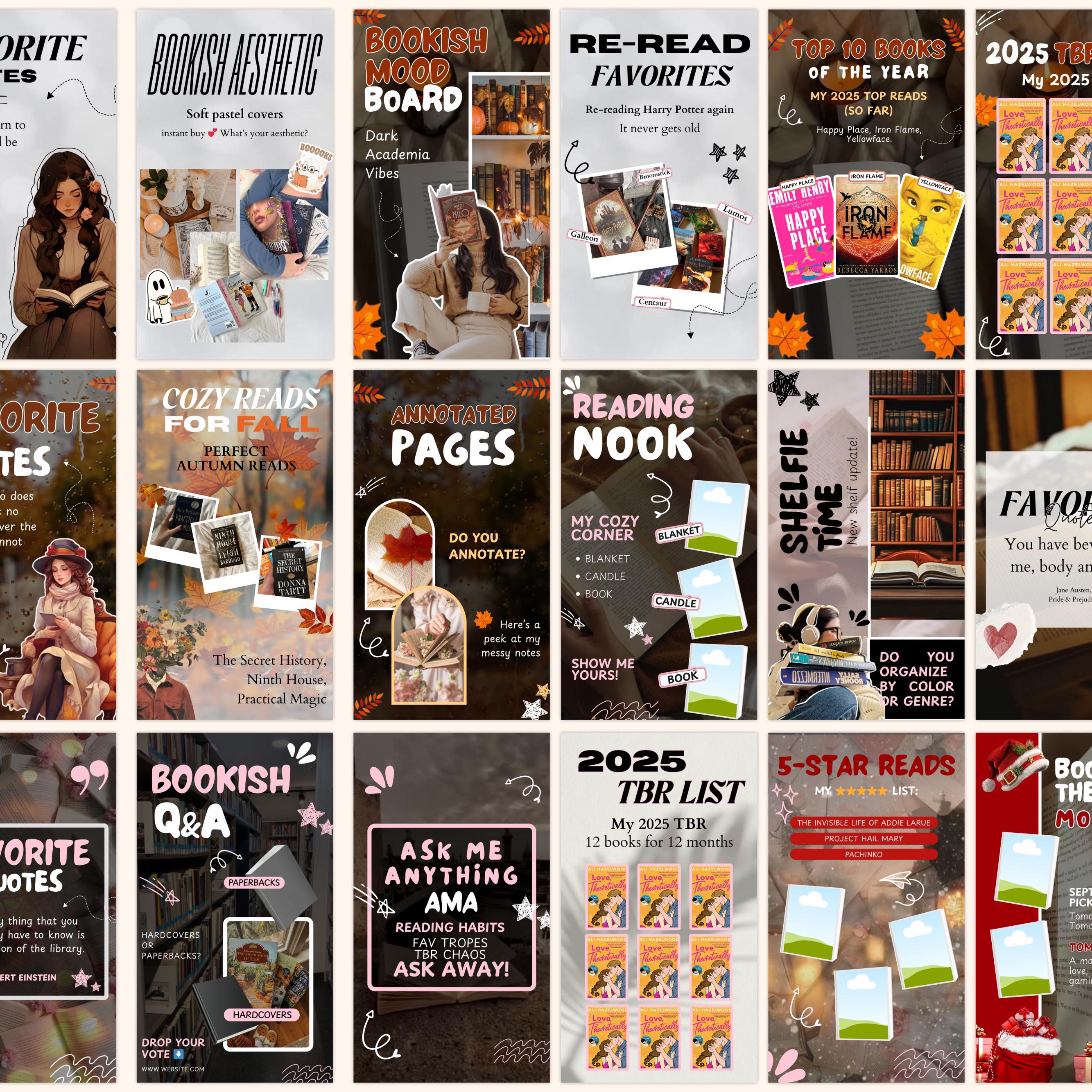 Bookstagram Reels Bundle: Elevate Your Author Marketing with Stunning Templates for Instagram