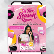 Professional Tax Service Flyer, Editable That's So Tax Flyer, Tax Refund Preparation, Accountant Marketing Flyer, Canva Tax Business Flyer