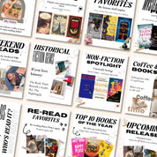 Bookstagram Canva Template, Bookstagram Book Review Template, Author Bookstagram Romance Template, Canva Template Social Media Bookstagram