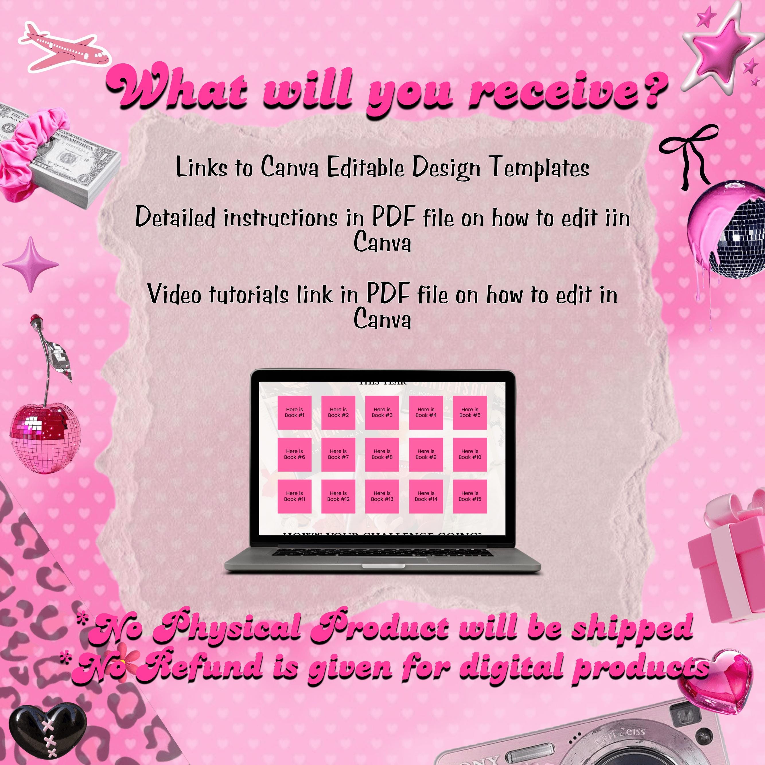 Pink Bookstagram Canva Template,Bookstagram Book Review Template,Author Bookstagram Romance Template,Canva Template Social Media Bookstagram