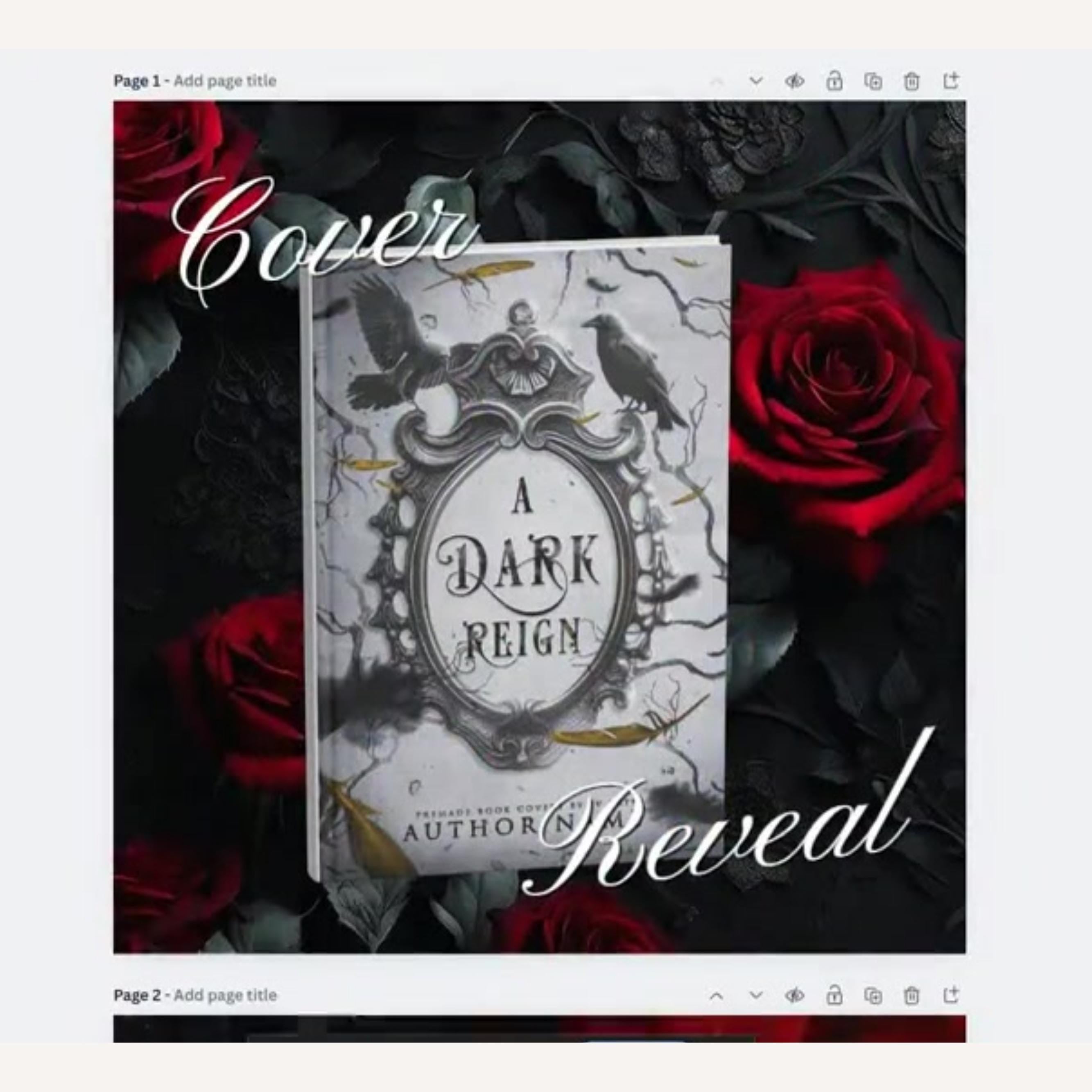 Dark Romance Bookstagram Template, Red And Black Instagram Templates For Dark Romance Author, Author Engagement Social Media Marketing Post