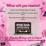 Aesthetic Bookstagram Template, Trendy IOS Cozy Bookish Instagram for Book Lovers,Authors,Readers,Influencer,Bloggers & Social Media Content