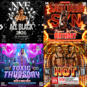 Party Flyers Bundle, Club Party Flyers, Night Club Flyers, Freaknik Party Flyer, Birthday Event Flyer Sunday Hangover Party Flyer Pool Party