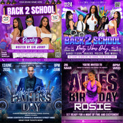 Party Flyers Bundle, Club Party Flyers, Night Club Flyers, Freaknik Party Flyer, Birthday Event Flyer Sunday Hangover Party Flyer Pool Party