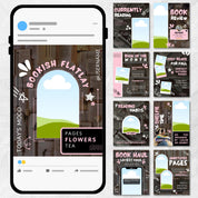 Aesthetic Bookstagram Template & Booktok Instagram Posts, Cozy Pink Carousel for Book Lovers,Authors,Readers, Bloggers Social Media Content