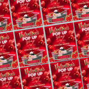 Valentine Pop Up Shop Flyer, Valentine Event Flyer Template, Pop Up Shop Flyer, Cute Valentine's Day Flyer, February Event Pop Up Shop Flyer
