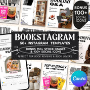 Bookstagram Canva Template, Bookstagram Book Review Template, Author Bookstagram Romance Template, Canva Template Social Media Bookstagram