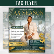 Professional Tax Service Flyer,Tax season, Modern Tax Prep Flyer,Tax Refund Preparation, Accountant Marketing Flyer,Canva Tax Business Flyer