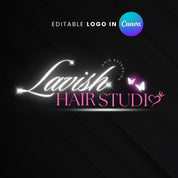 Customizable Hair Logo Designs for Beauty Salons, Nail Techs, and Hairstylists - Elevate Your Brand Today!