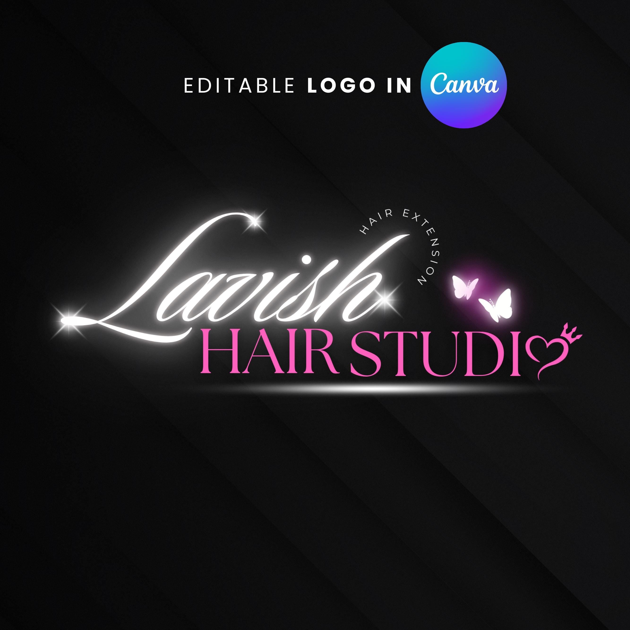 Customizable Hair Logo Designs for Beauty Salons, Nail Techs, and Hairstylists - Elevate Your Brand Today!