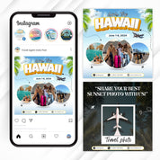 Travel Agent Instagram Posts Bundle, 30+ Travel Agent Social Media Templates, Travel Blogging Content, Travel Agency business Posts, Canva