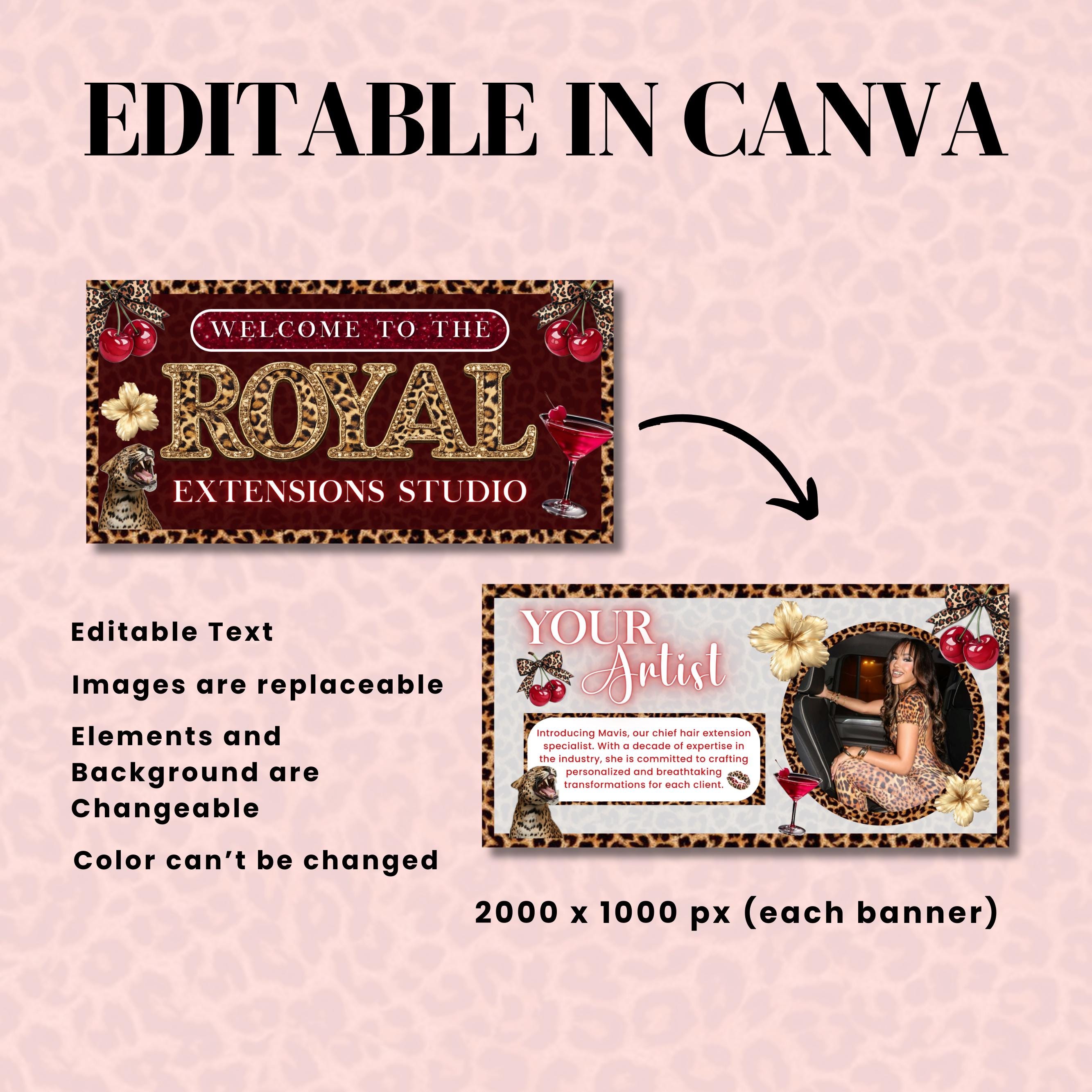 Cheetah Print Acuity Scheduling Template for Hair Stylists, Lash Techs and MUAs, Hairstylist Scheduling Website DIY Booking Site Canva