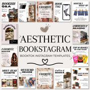 Bookstagram Instagram Templates, Bookstagram Canva Template, Bookish Instagram Post, Authors, Bookstagrammers Post, Aesthetic Cozy Booktok