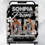 Prom Invitation, Prom Send Off Flyer, Prom Invitation Flyer, Prom Queen Flyer, Prom Sale Flyer, Prom Party Invite, Editable Canva Template