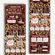 Cheetah Print Acuity Scheduling Template for Hair Stylists, Lash Techs and MUAs, Hairstylist Scheduling Website DIY Booking Site Canva