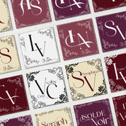 20+ Dark Romance Author Logo Design | Canva DIY Template | Customizable logo design | Gothic romantic pomegranate indie author elegant logo