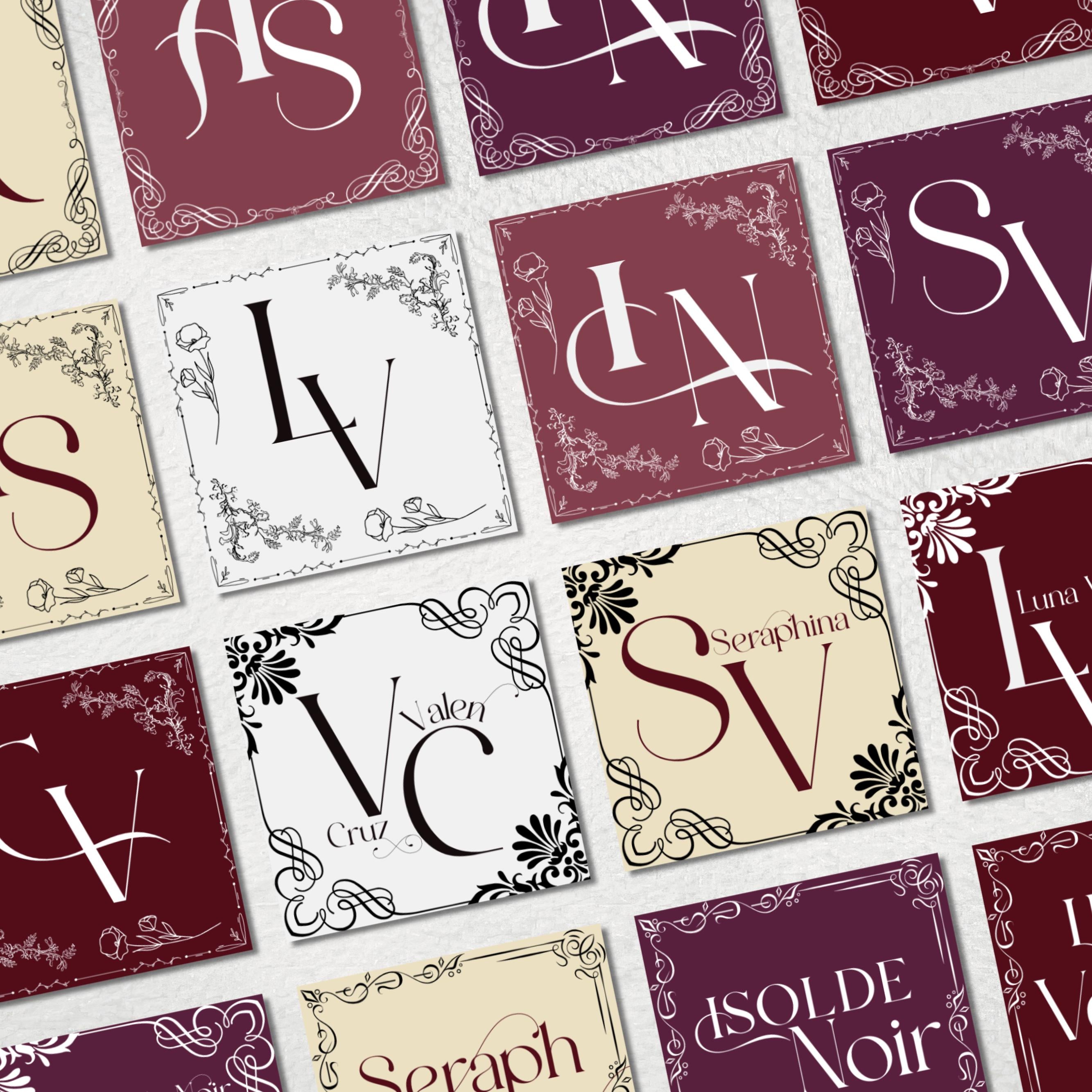 20+ Dark Romance Author Logo Design | Canva DIY Template | Customizable logo design | Gothic romantic pomegranate indie author elegant logo